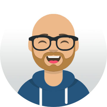 Ein dümmlich grinsender Avatar