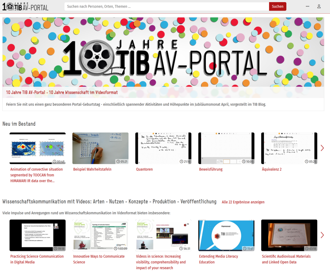 TIB AV Portal 