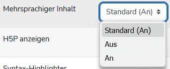 Der Filter muss aktiviert sein