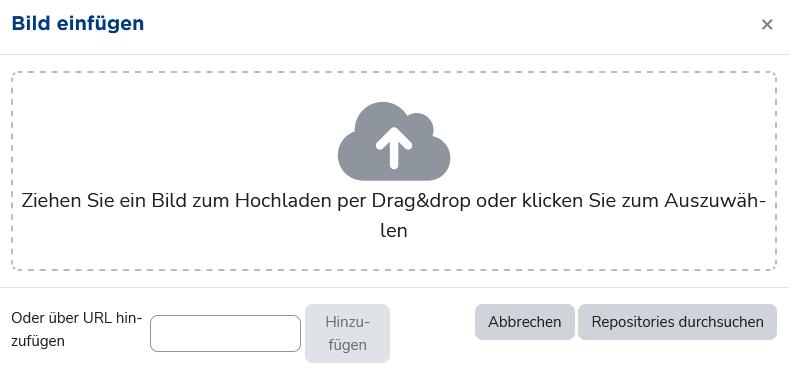 Bildauswahl im TinyMCE